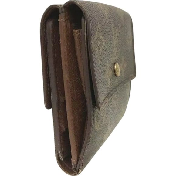 016220BS (L3) Louis Vuitton Wallet Portefeiulle Elise Brown Monogram - Picture 4 of 9